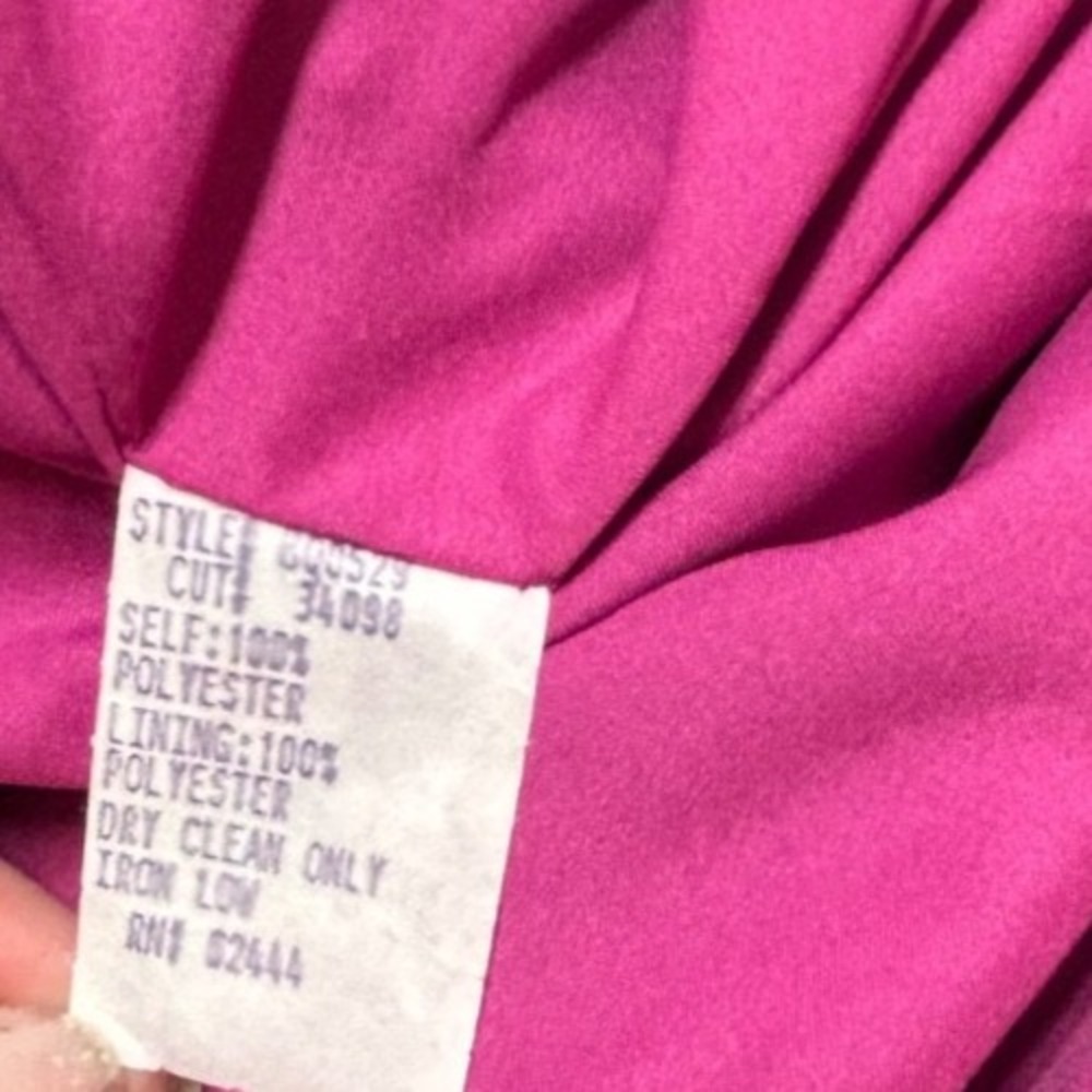 Nicole Miller Collection Strapless Womens Dress‎ Vibrant Purple-Pink Size 4 NWT - Picture 3 of 7